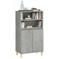 vidaXL Aparador alto madera contrachapada gris hormigón 60x36x110 cm vidaXL Aparador alto madera contrachapada gris hormigón 60x36x110 cm