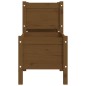vidaXL Jardinera de madera de pino maciza marrón miel 178,5x44x75 cm