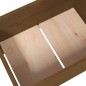 vidaXL Jardinera de madera de pino maciza marrón miel 178,5x44x75 cm