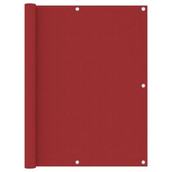 vidaXL Toldo para balcón tela oxford rojo 120x400 cm