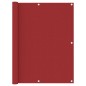 vidaXL Toldo para balcón tela oxford rojo 120x400 cm vidaXL Toldo para balcón tela oxford rojo 120x400 cm