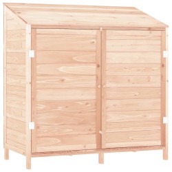vidaXL Cobertizo de jardín madera de abeto maciza 102x52x112 cm