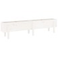 vidaXL Arriate elevado de jardín madera maciza pino blanco 160x30x38cm vidaXL Arriate elevado de jardín madera maciza pino blanco 160x30x38cm