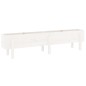 vidaXL Arriate elevado de jardín madera maciza pino blanco 160x30x38cm vidaXL Arriate elevado de jardín madera maciza pino blanco 160x30x38cm