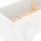 vidaXL Arriate elevado de jardín madera maciza pino blanco 160x30x38cm vidaXL Arriate elevado de jardín madera maciza pino blanco 160x30x38cm