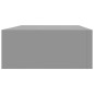 vidaXL Estantes de pared con cajón 2 uds MDF gris 40x23,5x10 cm vidaXL Estantes de pared con cajón 2 uds MDF gris 40x23,5x10 cm