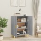 vidaXL Aparador de madera contrachapada gris Sonoma 70x34x90 cm vidaXL Aparador de madera contrachapada gris Sonoma 70x34x90 cm