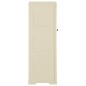 vidaXL Armario de plástico diseño madera blanco angora 40x43x125 cm vidaXL Armario de plástico diseño madera blanco angora 40x43x125 cm