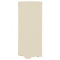 vidaXL Armario de plástico diseño madera blanco angora 40x43x125 cm vidaXL Armario de plástico diseño madera blanco angora 40x43x125 cm