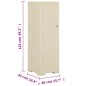 vidaXL Armario de plástico diseño madera blanco angora 40x43x125 cm vidaXL Armario de plástico diseño madera blanco angora 40x43x125 cm