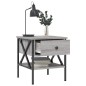 vidaXL Mesita de noche madera de ingeniería gris Sonoma 40x42x45 cm vidaXL Mesita de noche madera de ingeniería gris Sonoma 40x42x45 cm