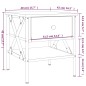 vidaXL Mesita de noche madera de ingeniería gris Sonoma 40x42x45 cm vidaXL Mesita de noche madera de ingeniería gris Sonoma 40x42x45 cm