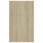 vidaXL Aparador con 3 cajones contrachapado roble Sonoma 120x41x75 cm vidaXL Aparador con 3 cajones contrachapado roble Sonoma 120x41x75 cm