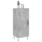 vidaXL Aparador de madera contrachapada gris hormigón 34,5x34x90 cm vidaXL Aparador de madera contrachapada gris hormigón 34,5x34x90 cm