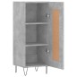 vidaXL Aparador de madera contrachapada gris hormigón 34,5x34x90 cm vidaXL Aparador de madera contrachapada gris hormigón 34,5x34x90 cm