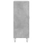 vidaXL Aparador de madera contrachapada gris hormigón 34,5x34x90 cm vidaXL Aparador de madera contrachapada gris hormigón 34,5x34x90 cm