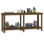vidaXL Banco de trabajo madera maciza de pino marrón miel 180x50x80 cm vidaXL Banco de trabajo madera maciza de pino marrón miel 180x50x80 cm