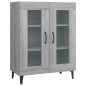 vidaXL Aparador de madera de ingeniería gris Sonoma 69,5x34x90 cm vidaXL Aparador de madera de ingeniería gris Sonoma 69,5x34x90 cm