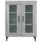 vidaXL Aparador de madera de ingeniería gris Sonoma 69,5x34x90 cm vidaXL Aparador de madera de ingeniería gris Sonoma 69,5x34x90 cm