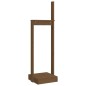 vidaXL Soporte para leña madera maciza pino marrón miel 33,5x30x110 cm vidaXL Soporte para leña madera maciza pino marrón miel 33,5x30x110 cm