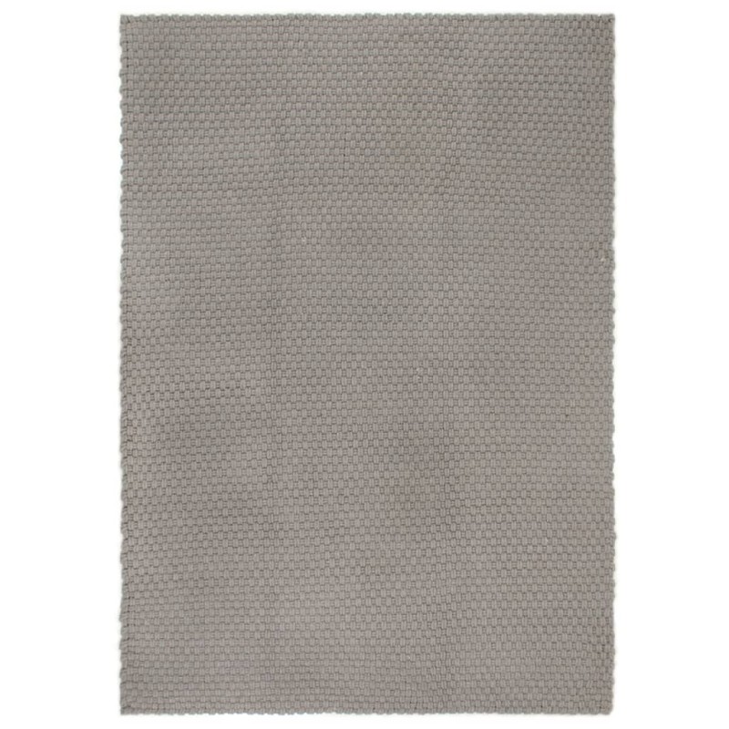 vidaXL Alfombra rectangular algodón gris 80x160 cm vidaXL Alfombra rectangular algodón gris 80x160 cm