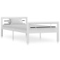 vidaXL Estructura de cama de metal blanco y negro 100x200 cm vidaXL Estructura de cama de metal blanco y negro 100x200 cm