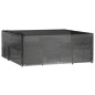 vidaXL Funda para muebles de jardín 16 ojales cuadrada 250x250x90 cm