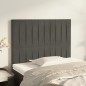 vidaXL Cabeceros 2 unidades de terciopelo gris oscuro 80x5x78/88 cm vidaXL Cabeceros 2 unidades de terciopelo gris oscuro 80x5x78/88 cm
