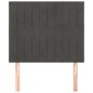 vidaXL Cabeceros 2 unidades de terciopelo gris oscuro 80x5x78/88 cm vidaXL Cabeceros 2 unidades de terciopelo gris oscuro 80x5x78/88 cm