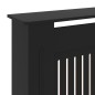 vidaXL Cubierta para radiador MDF negro 205 cm vidaXL Cubierta para radiador MDF negro 205 cm
