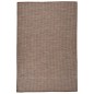 vidaXL Alfombra de exterior de tejido plano marrón 120x170 cm