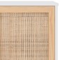 vidaXL Aparador madera maciza pino blanco ratán natural 105x30x60 cm vidaXL Aparador madera maciza pino blanco ratán natural 105x30x60 cm