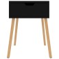 vidaXL Mesita de noche madera de ingeniería negra 40x40x56 cm vidaXL Mesita de noche madera de ingeniería negra 40x40x56 cm