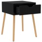 vidaXL Mesita de noche madera de ingeniería negra 40x40x56 cm vidaXL Mesita de noche madera de ingeniería negra 40x40x56 cm