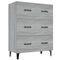 vidaXL Aparador de madera de ingeniería gris Sonoma 69,5x34x90 cm vidaXL Aparador de madera de ingeniería gris Sonoma 69,5x34x90 cm