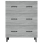 vidaXL Aparador de madera de ingeniería gris Sonoma 69,5x34x90 cm vidaXL Aparador de madera de ingeniería gris Sonoma 69,5x34x90 cm