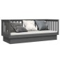 vidaXL Sofá cama madera maciza de pino gris 90x190 cm vidaXL Sofá cama madera maciza de pino gris 90x190 cm