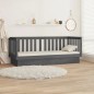 vidaXL Sofá cama madera maciza de pino gris 90x190 cm vidaXL Sofá cama madera maciza de pino gris 90x190 cm