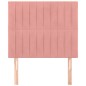 vidaXL Cabeceros 2 unidades de terciopelo rosa 100x5x78/88 cm vidaXL Cabeceros 2 unidades de terciopelo rosa 100x5x78/88 cm