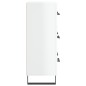vidaXL Aparador de madera contrachapada blanco brillante 69,5x34x90 cm vidaXL Aparador de madera contrachapada blanco brillante 69,5x34x90 cm