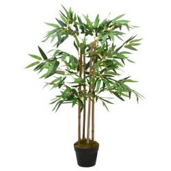 vidaXL Planta artificial de bambú Twiggy con macetero 90 cm
