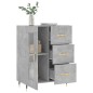 vidaXL Aparador de madera de ingeniería gris hormigón 69,5x34x90 cm vidaXL Aparador de madera de ingeniería gris hormigón 69,5x34x90 cm