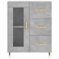 vidaXL Aparador de madera de ingeniería gris hormigón 69,5x34x90 cm vidaXL Aparador de madera de ingeniería gris hormigón 69,5x34x90 cm