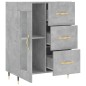 vidaXL Aparador de madera de ingeniería gris hormigón 69,5x34x90 cm vidaXL Aparador de madera de ingeniería gris hormigón 69,5x34x90 cm