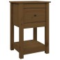 vidaXL Mesita de noche madera maciza de pino marrón miel 40x35x61,5 cm vidaXL Mesita de noche madera maciza de pino marrón miel 40x35x61,5 cm