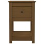 vidaXL Mesita de noche madera maciza de pino marrón miel 40x35x61,5 cm vidaXL Mesita de noche madera maciza de pino marrón miel 40x35x61,5 cm