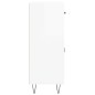 vidaXL Aparador de madera contrachapada blanco brillante 69,5x34x90 cm vidaXL Aparador de madera contrachapada blanco brillante 69,5x34x90 cm