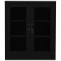 vidaXL Armario de oficina de acero negro 90x40x105 cm vidaXL Armario de oficina de acero negro 90x40x105 cm
