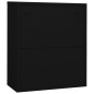 vidaXL Armario de oficina de acero negro 90x40x105 cm vidaXL Armario de oficina de acero negro 90x40x105 cm