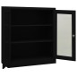 vidaXL Armario de oficina de acero negro 90x40x105 cm vidaXL Armario de oficina de acero negro 90x40x105 cm